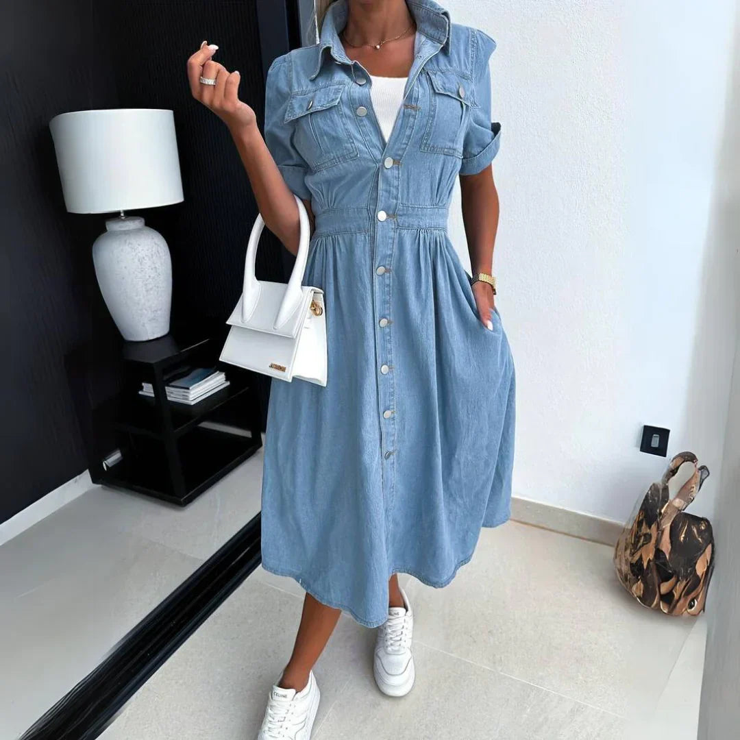 Michelle™ I Midi denim dress