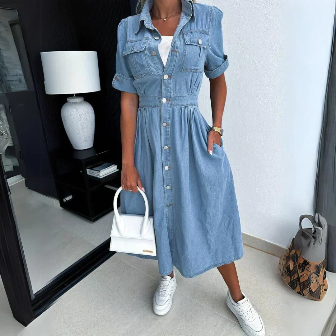 Michelle™ I Midi denim dress