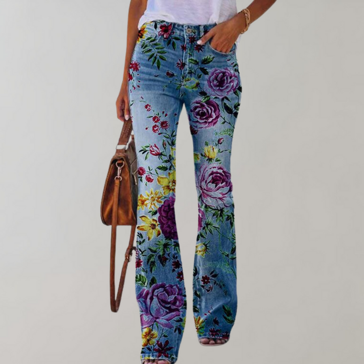 Claudette™ I Super Beautiful Flared Trousers with Button Placket