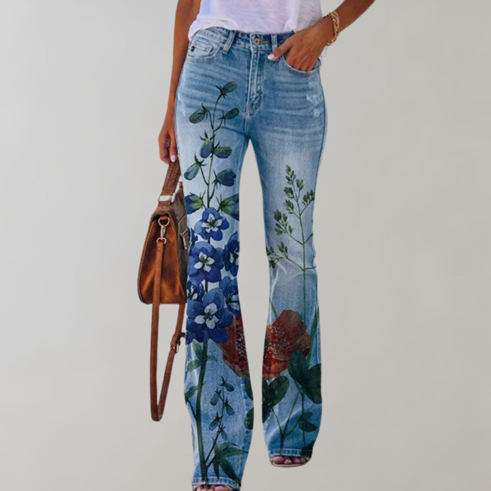 Claudette™ I Super Beautiful Flared Trousers with Button Placket