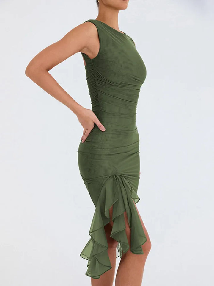 Genevieve™ I Midi Dress with Ruffles