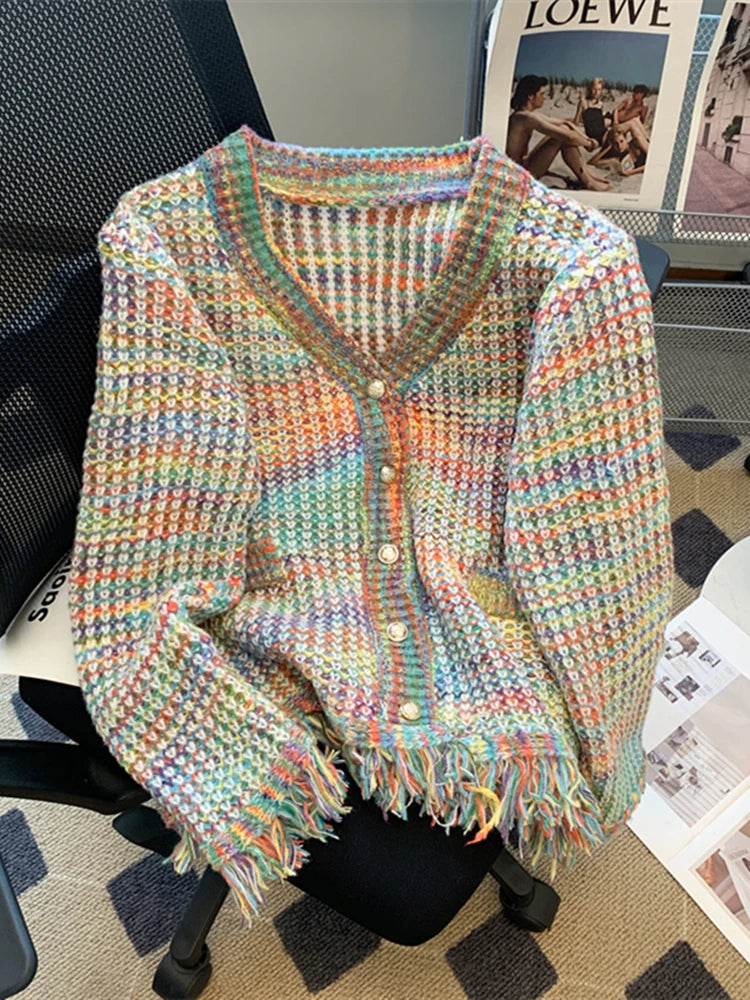 Elowen™ I Rainbow Cardigan