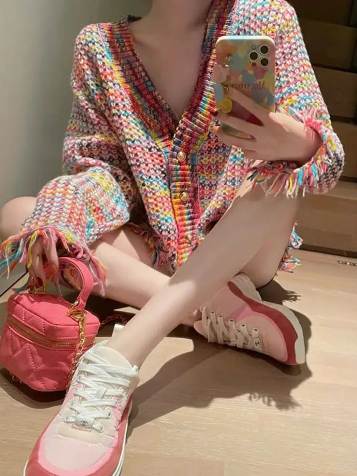 Elowen™ I Rainbow Cardigan